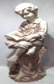 Фигура Мальчик с книгой H-91см,L-31см,W-31см Антик 102026